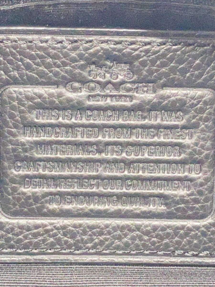 COACH2WAY Shoulder Bag Leather BLK Solid F38250 5