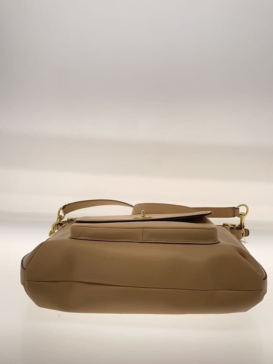 COACH2WAY Shoulder Bag Leather BEG Solid 22381 4