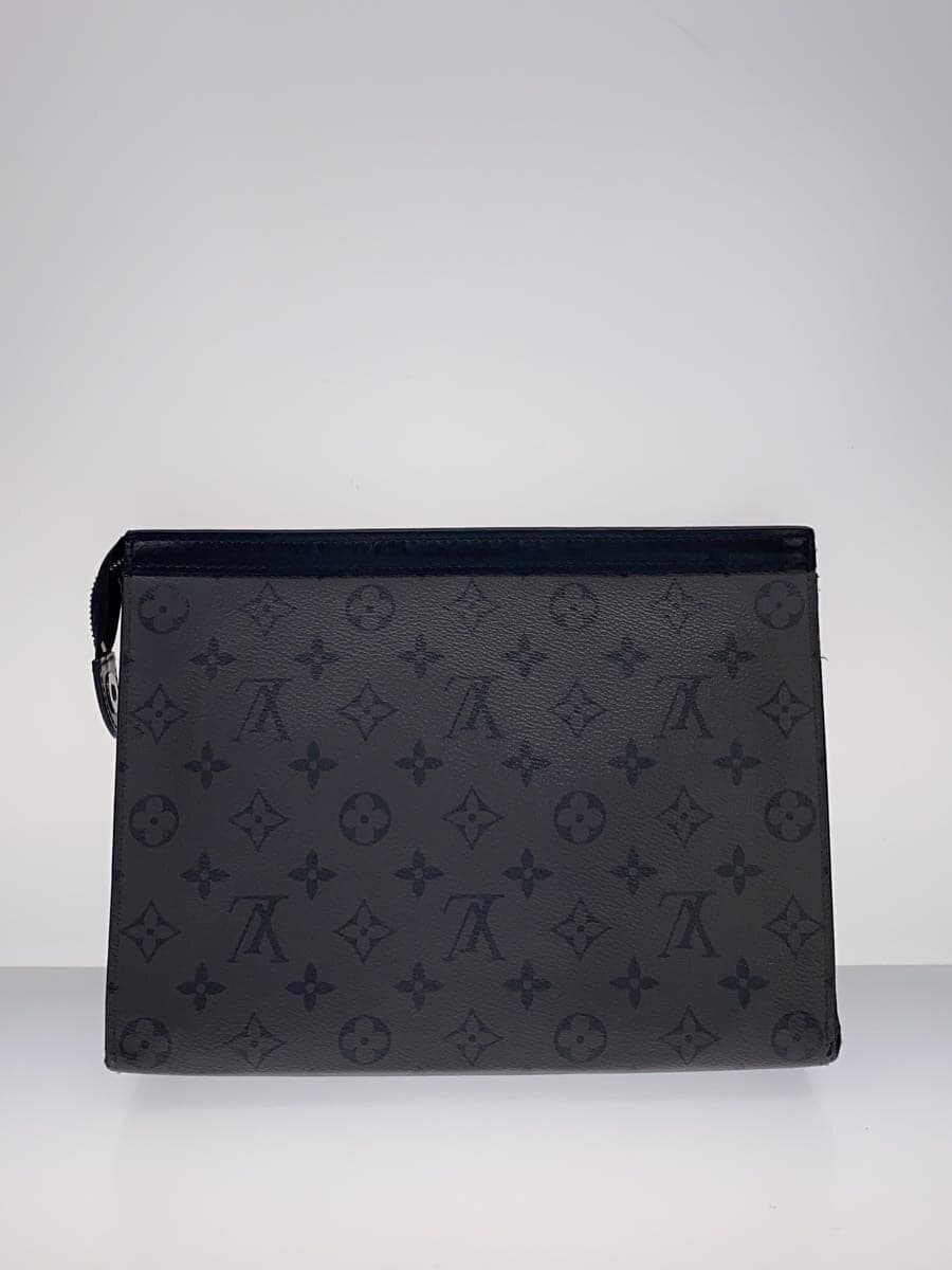 LOUIS VUITTON Pochette Voyage_Monogram Eclipse Reverse PVC BLK Monogram M69535 3