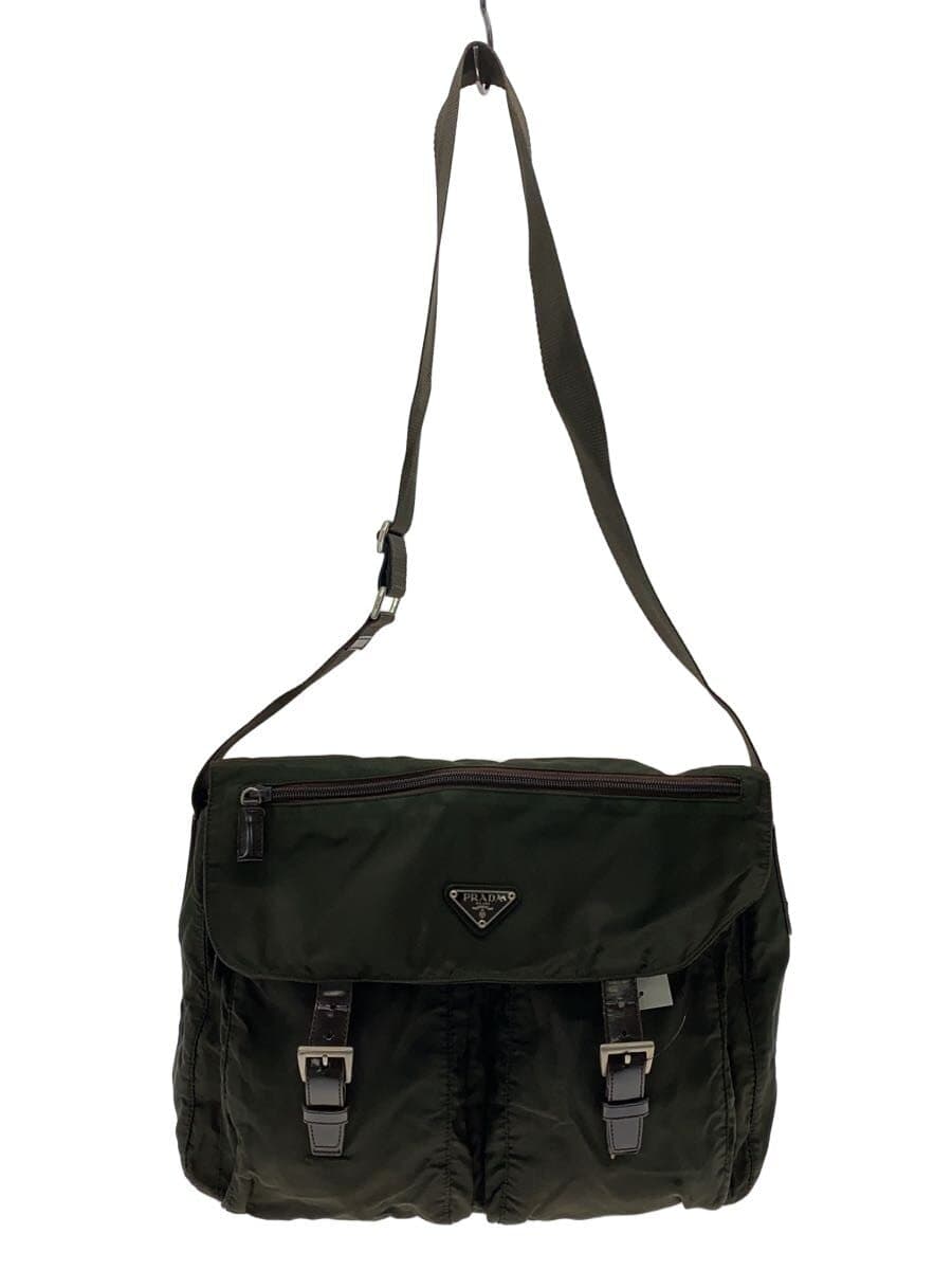 PRADA shoulder bag nylon KHK