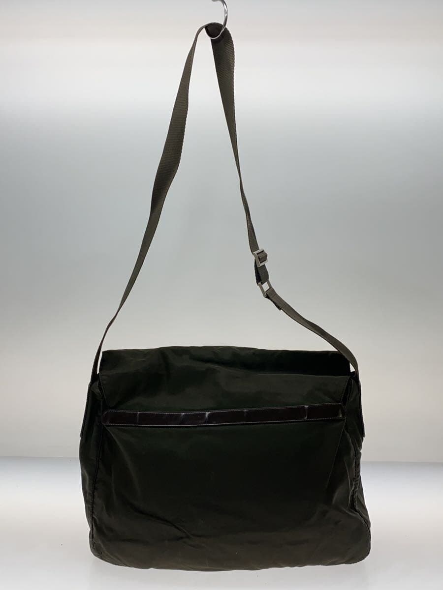 PRADA shoulder bag nylon KHK 3