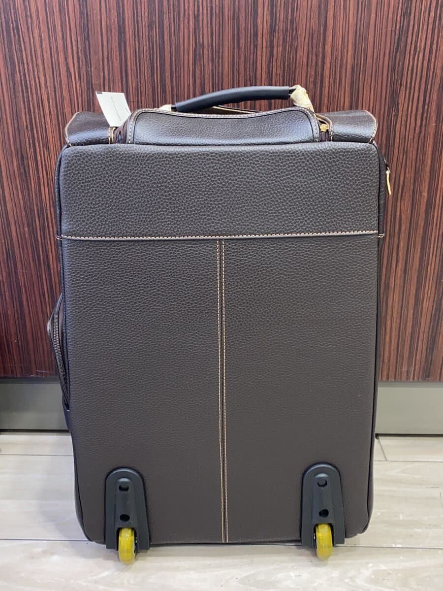 BROOKS BROTHERS Padlock with Key Travel Carry Leather BRW Solid 3