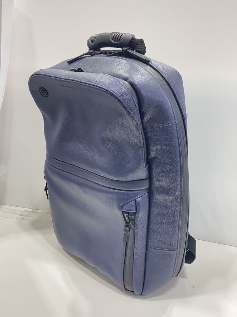 BROSKI AND SUPPLY Backpack Cowhide NVY Plain BBOM-982 2