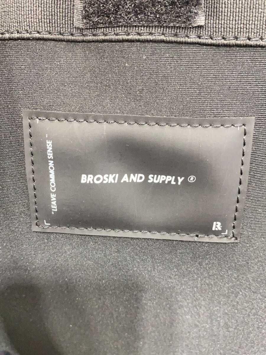 BROSKI AND SUPPLY Backpack Cowhide NVY Plain BBOM-982 5