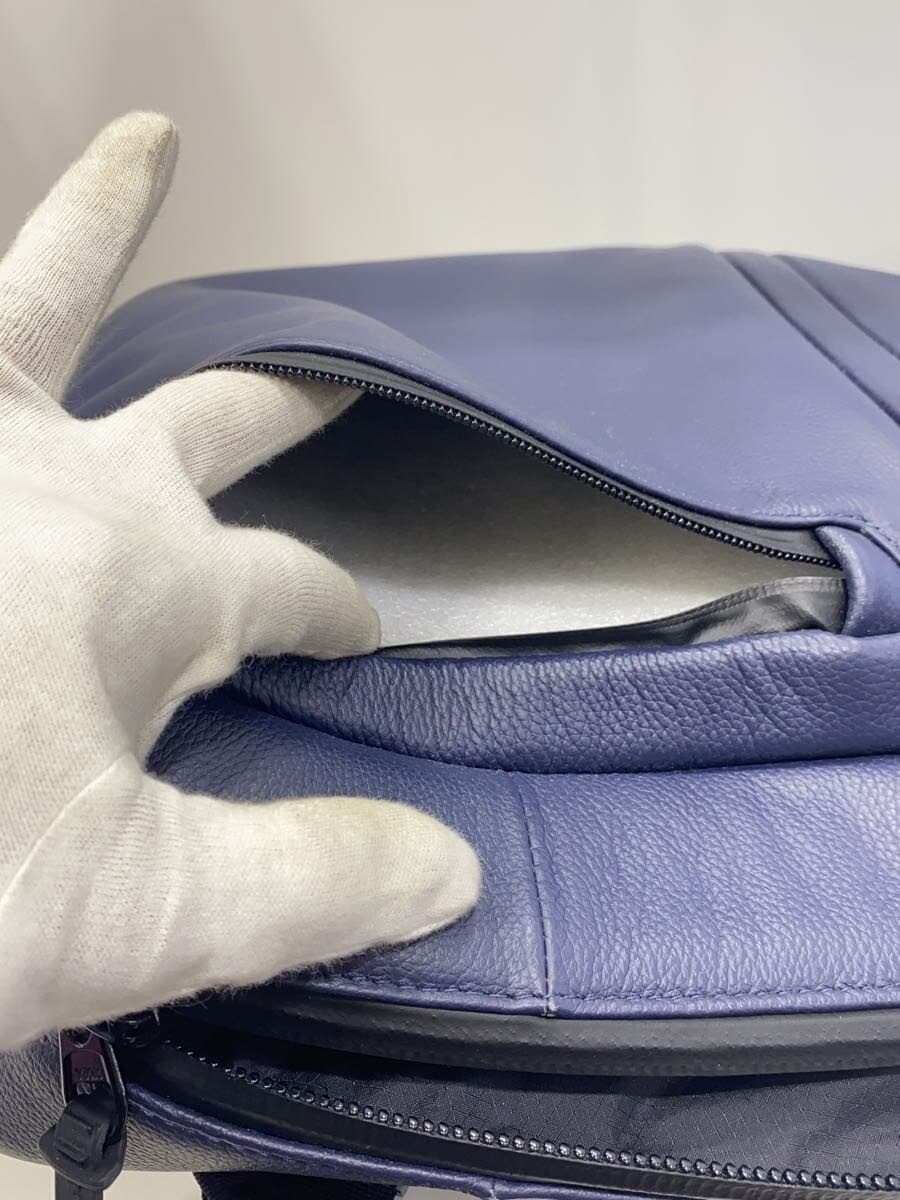 BROSKI AND SUPPLY Backpack Cowhide NVY Plain BBOM-982 9