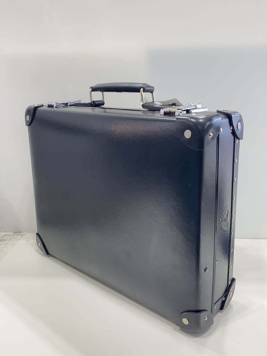 GLOBE TROTTER Attache Case Leather BLK Solid 2