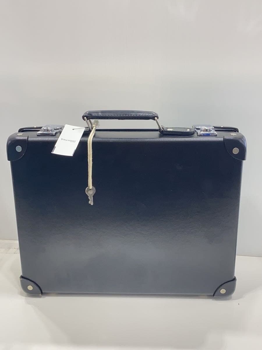 GLOBE TROTTER Attache Case Leather BLK Solid 3