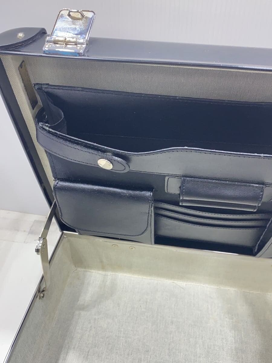 GLOBE TROTTER Attache Case Leather BLK Solid 9