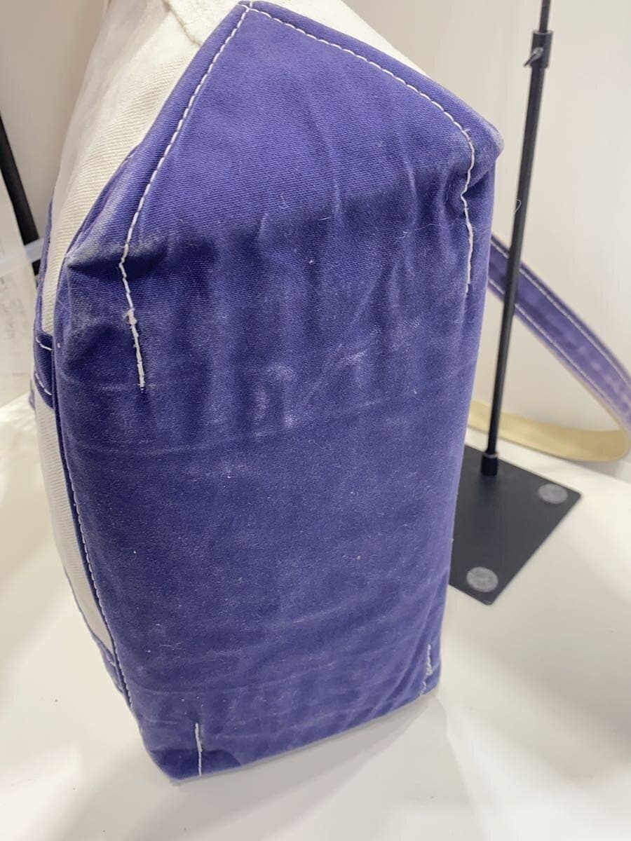 L.L.Bean BOAT AND TOTE Summy 10 Embroidery Tote Bag Canvas WHT Plain 0M196 7