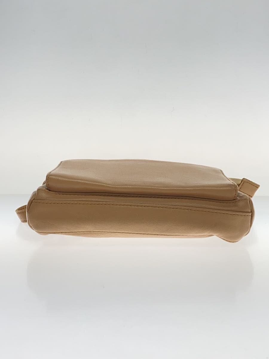 REGALO Shoulder Bag Leather BEG 4