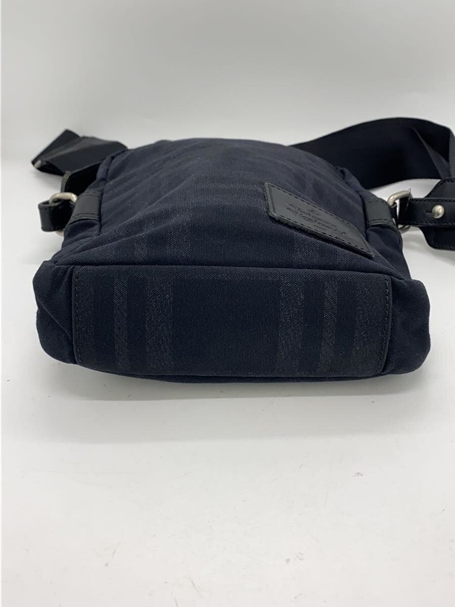 Vivienne Westwood MAN Shoulder Bag Nylon BLK Check Leather Contrast 3