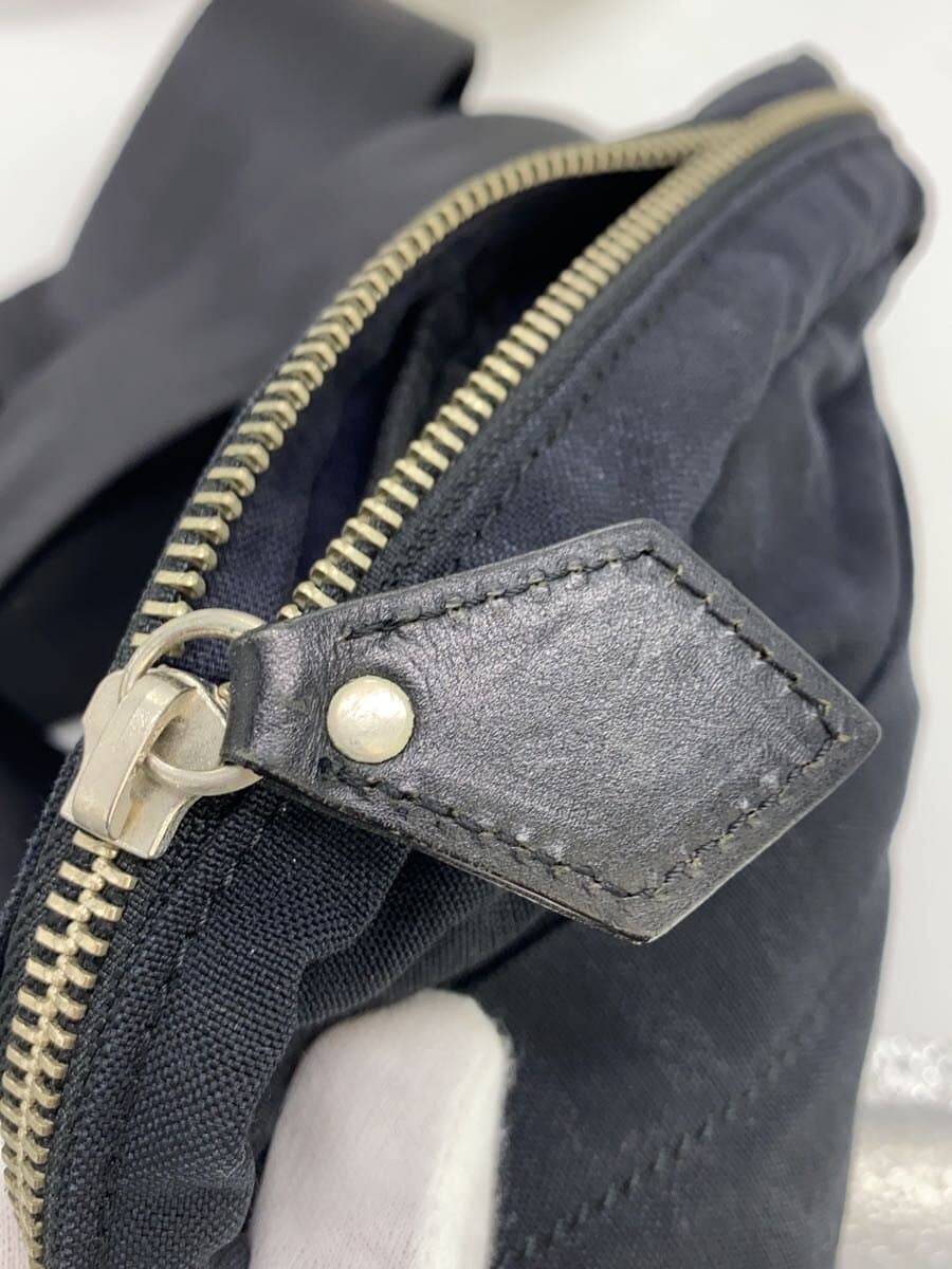 Vivienne Westwood MAN Shoulder Bag Nylon BLK Check Leather Contrast 8