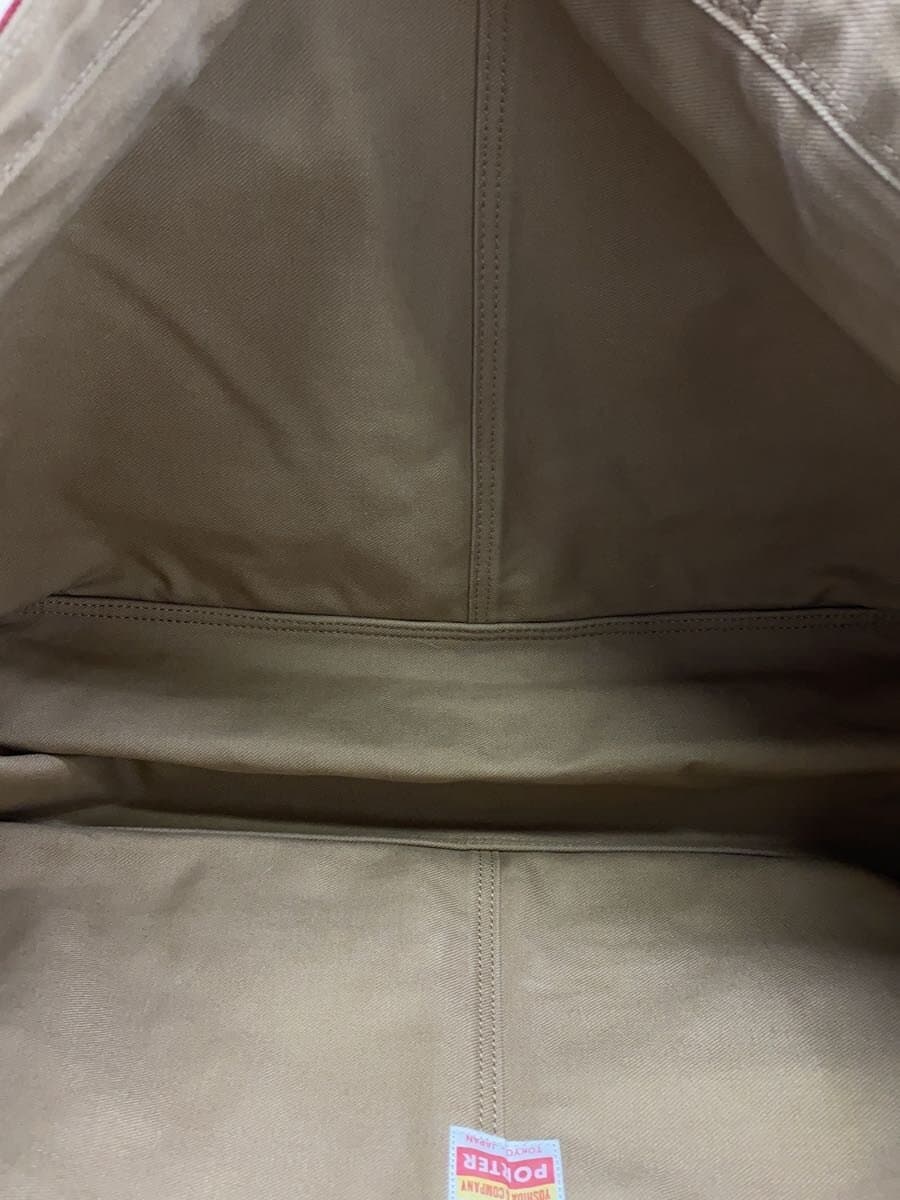 PORTER Reversible Tote Bag Wool RED Tartan CK Cotton KHK 6