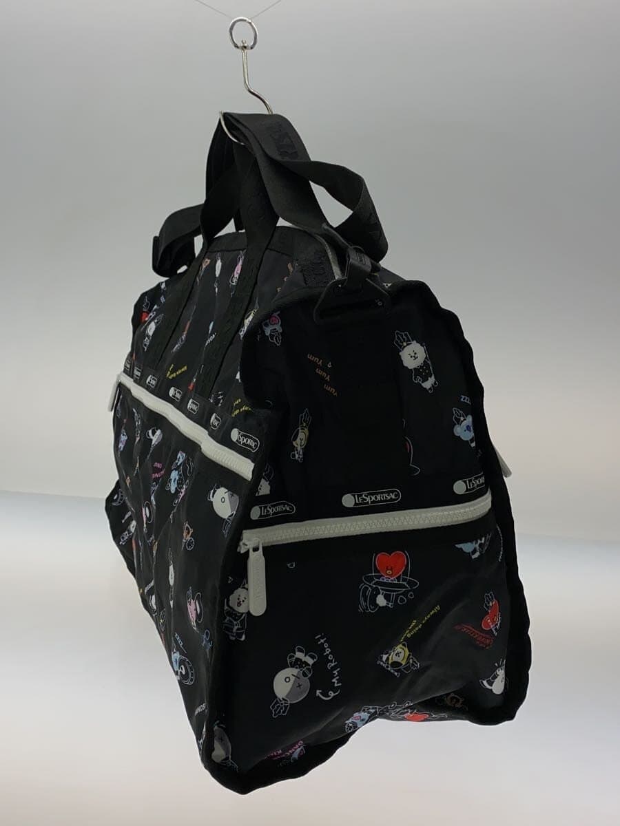 LESPORTSACBT21 Boston Bag Pouch Missing Part Polyester BLK All Over Pattern 2