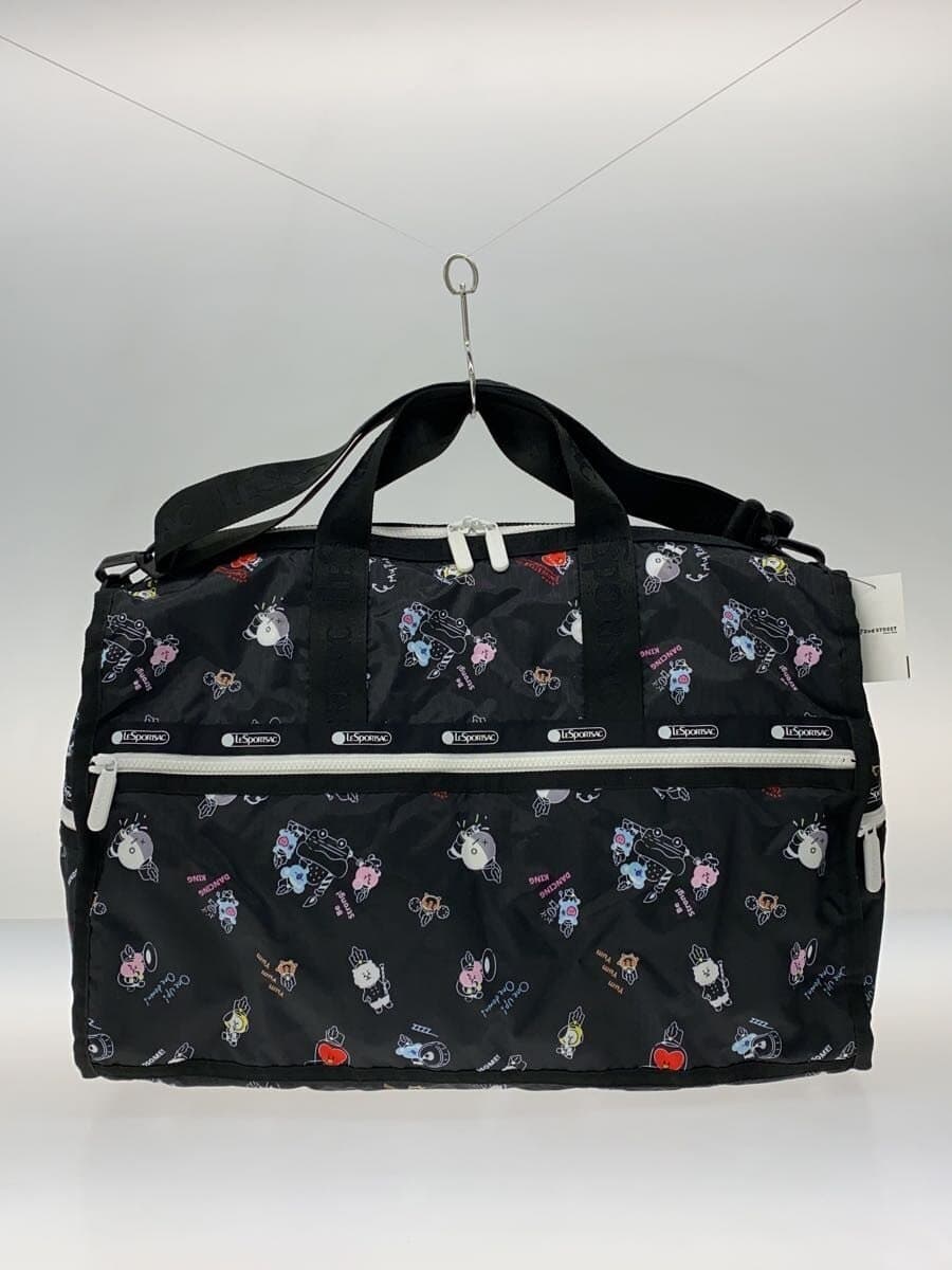 LESPORTSACBT21 Boston Bag Pouch Missing Part Polyester BLK All Over Pattern 3