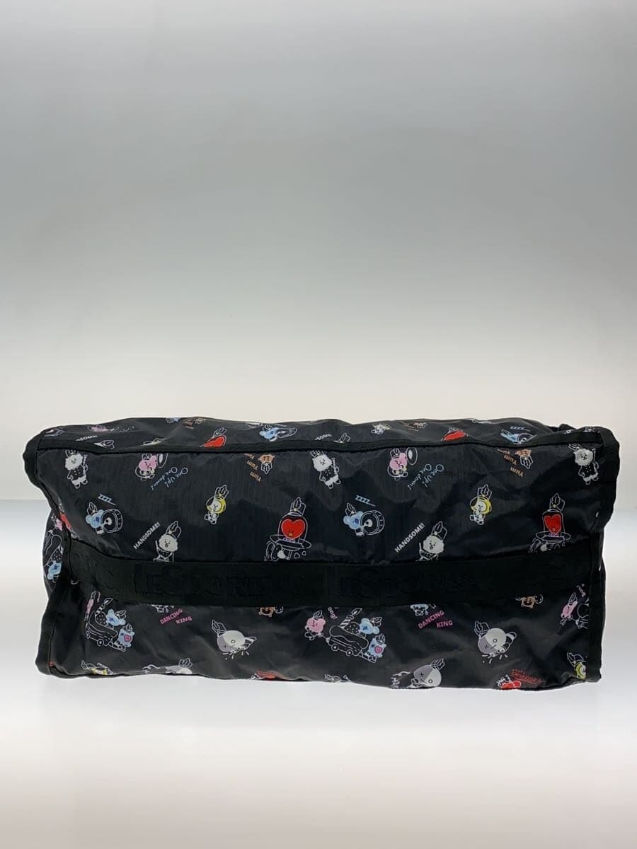 LESPORTSACBT21 Boston Bag Pouch Missing Part Polyester BLK All Over Pattern 4