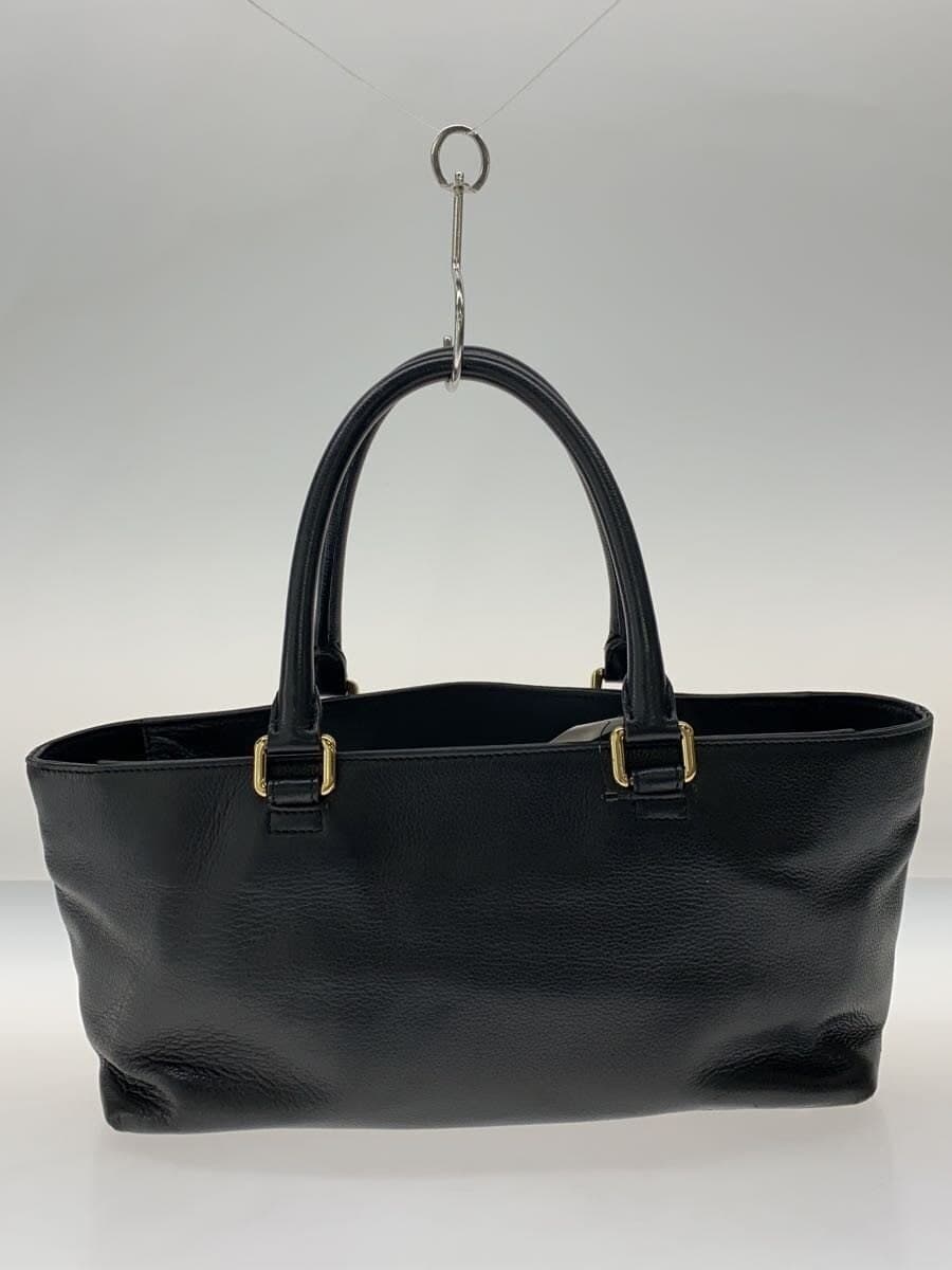 MORABITO Handbag Leather BLK Corner Scuff 3