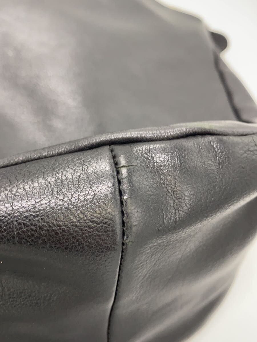 JIMMY CHOO Shoulder Bag Faux Leather BLK 4