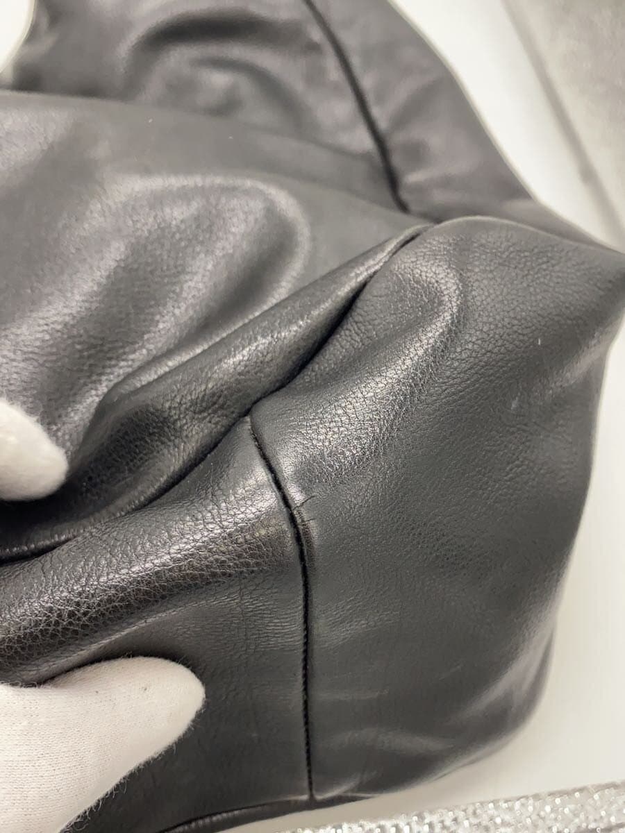 JIMMY CHOO Shoulder Bag Faux Leather BLK 5