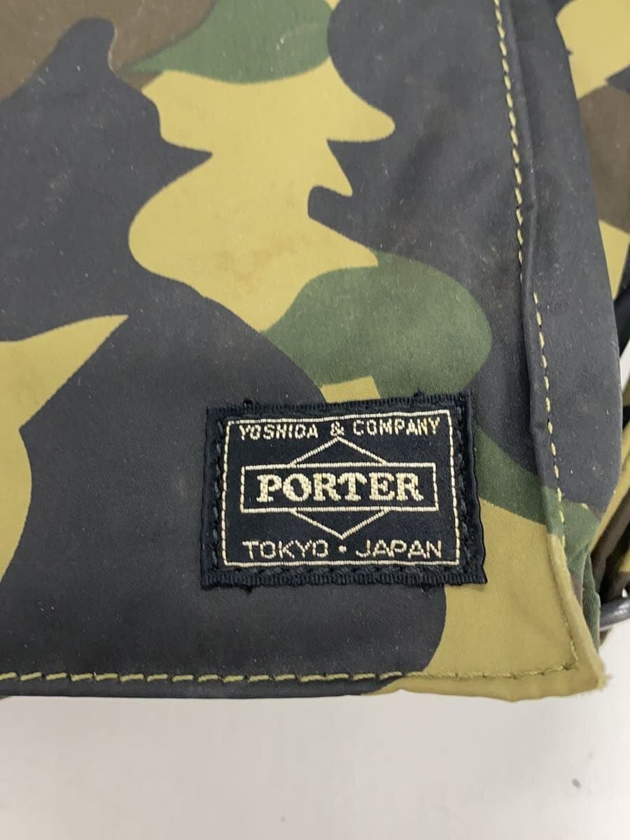 PORTER x A BATHING APE Shoulder Bag Polyester KHK All Over Pattern 5