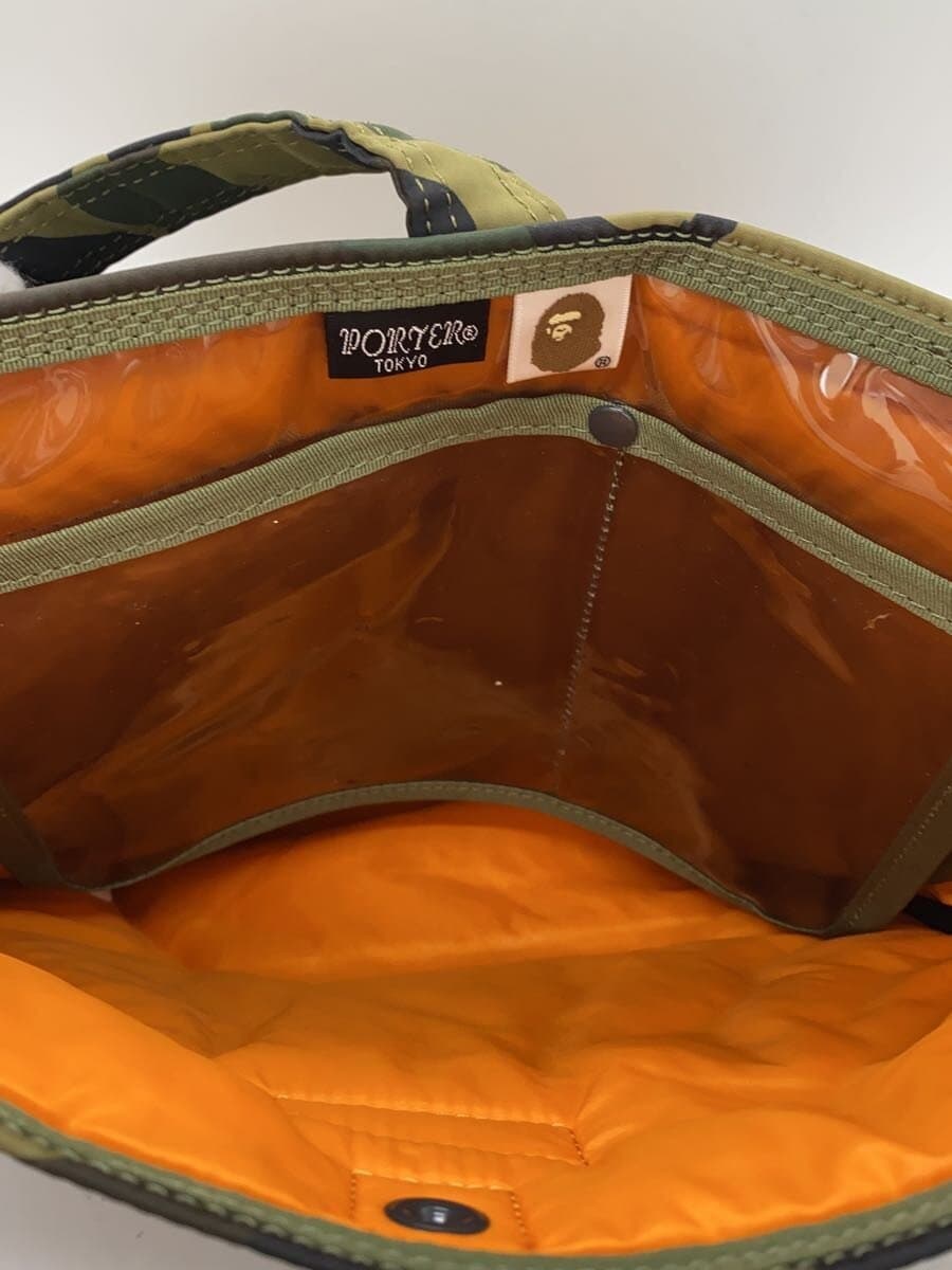 PORTER x A BATHING APE Shoulder Bag Polyester KHK All Over Pattern 6