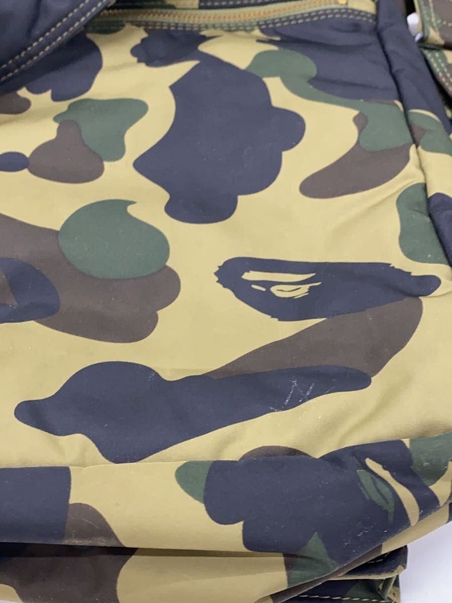PORTER x A BATHING APE Shoulder Bag Polyester KHK All Over Pattern 8
