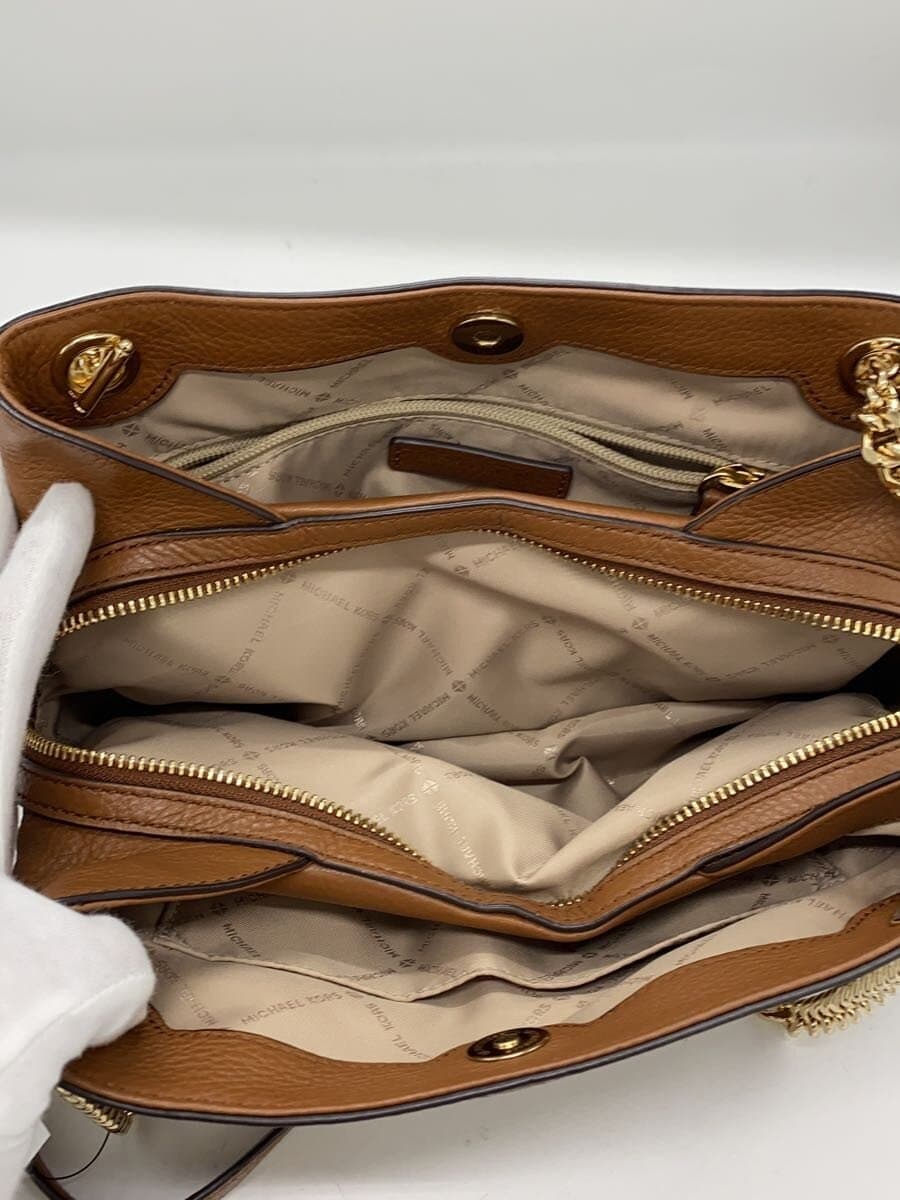 MICHAEL KORS Chain Shoulder Studs Shoulder Bag Leather BRW 5