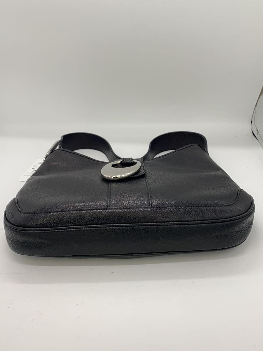 BVLGARI One Shoulder Bag Leather BLK 3