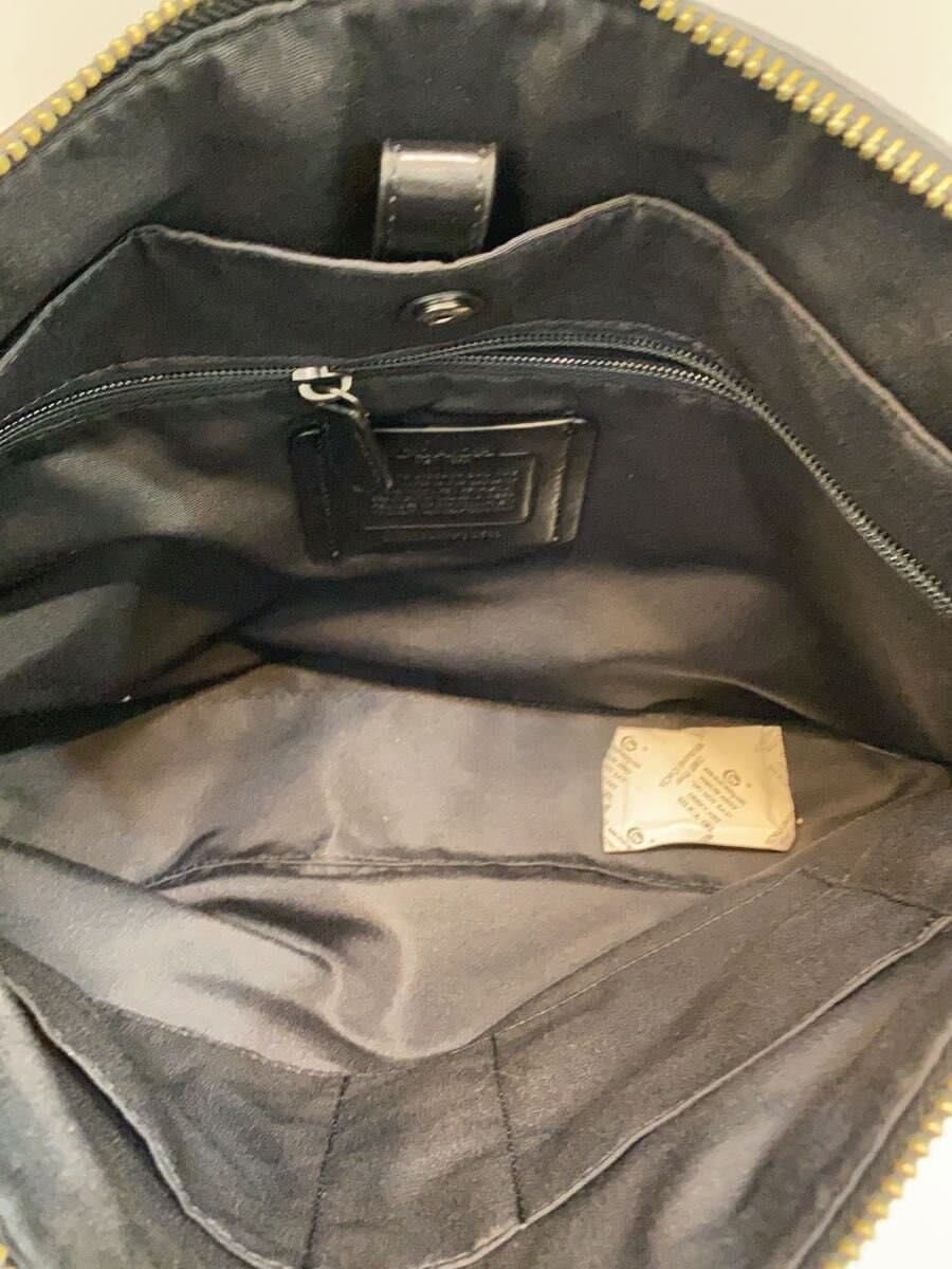 COACH Shoulder Bag Rayon BLK 6