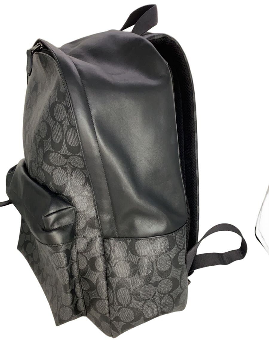 COACH Leather Contrast Signature Backpack PVC GRAY Allover Pattern f1780-f55398 2