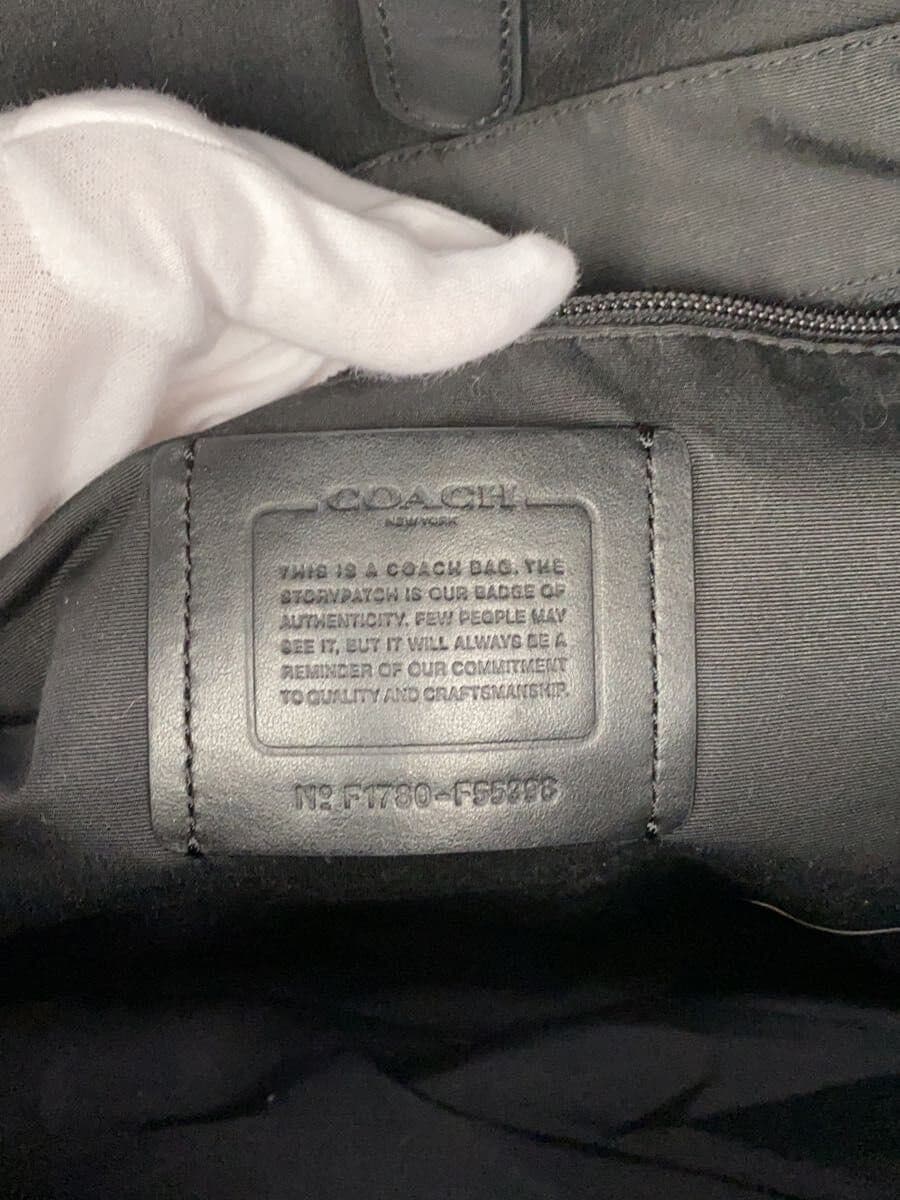 COACH Leather Contrast Signature Backpack PVC GRAY Allover Pattern f1780-f55398 5