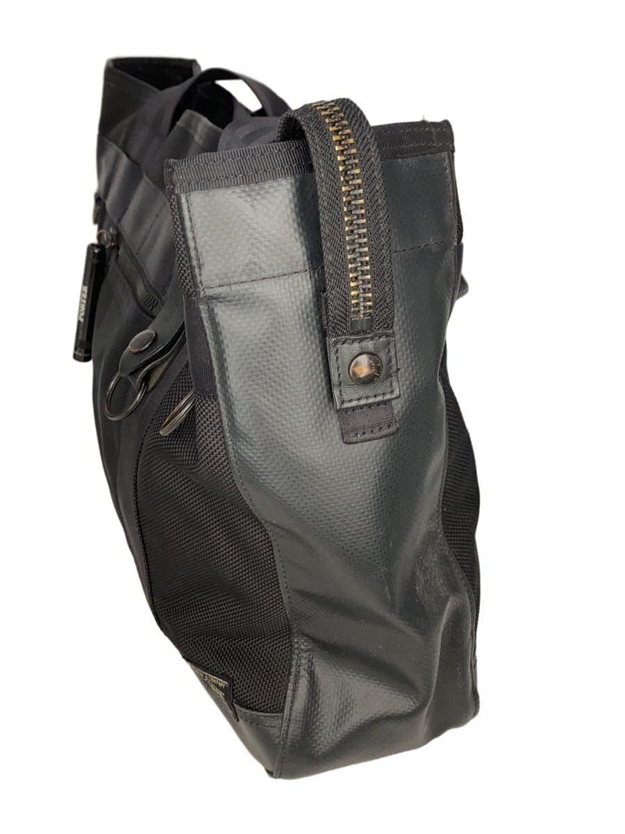 PORTERheat with Maglite tote bag polyester BLK corner wear hardware rust present 2
