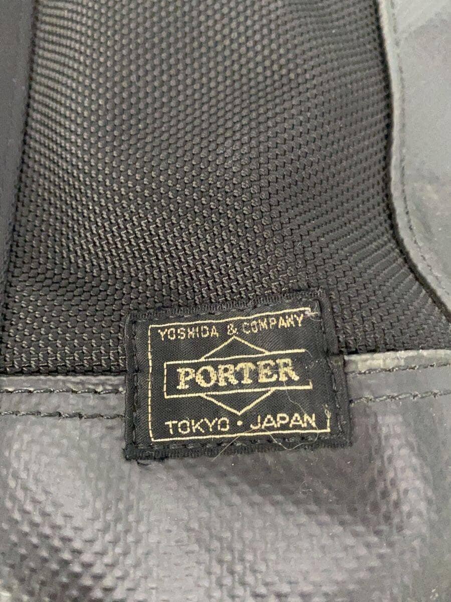 PORTERheat with Maglite tote bag polyester BLK corner wear hardware rust present 5