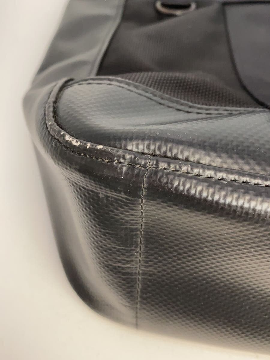 PORTERheat with Maglite tote bag polyester BLK corner wear hardware rust present 8