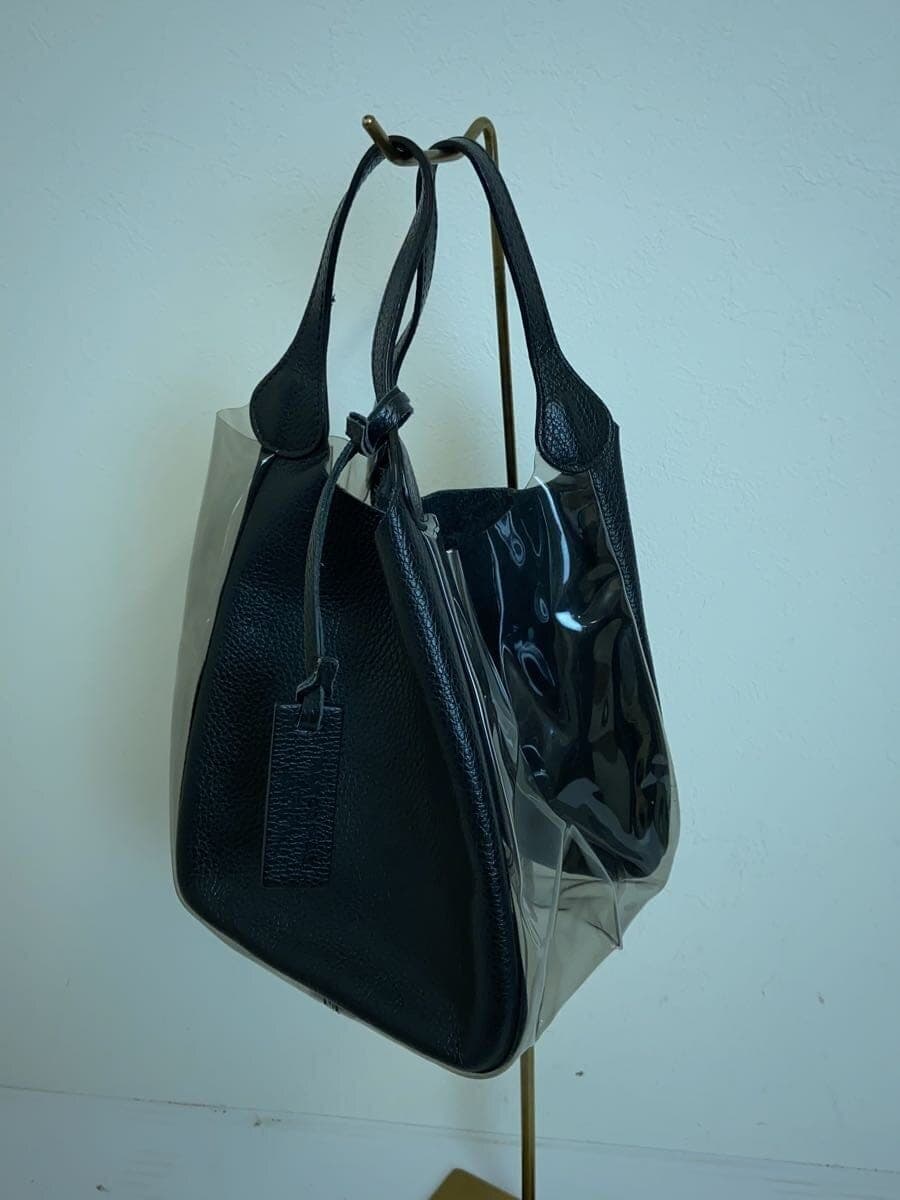 MARCO MASI Handbag Leather BLK Vinyl Combi 2
