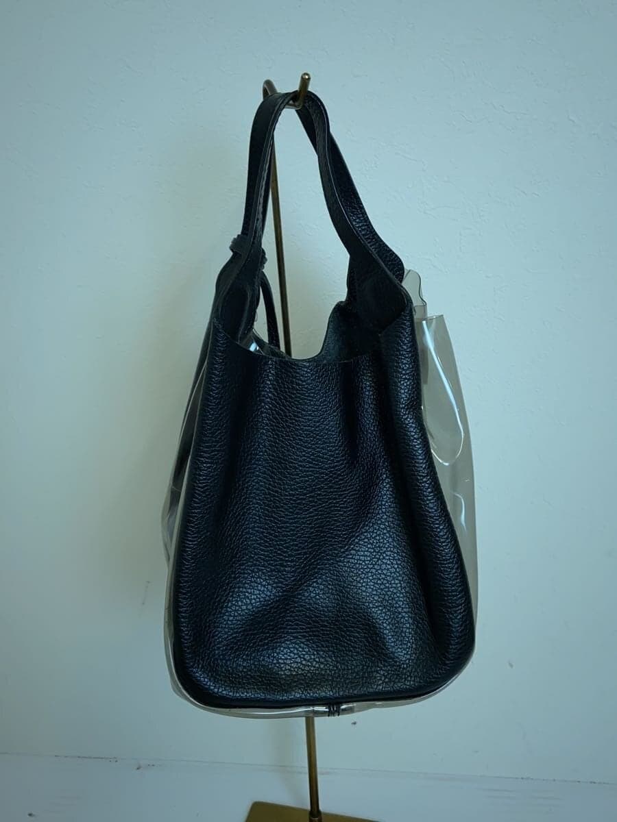 MARCO MASI Handbag Leather BLK Vinyl Combi 3