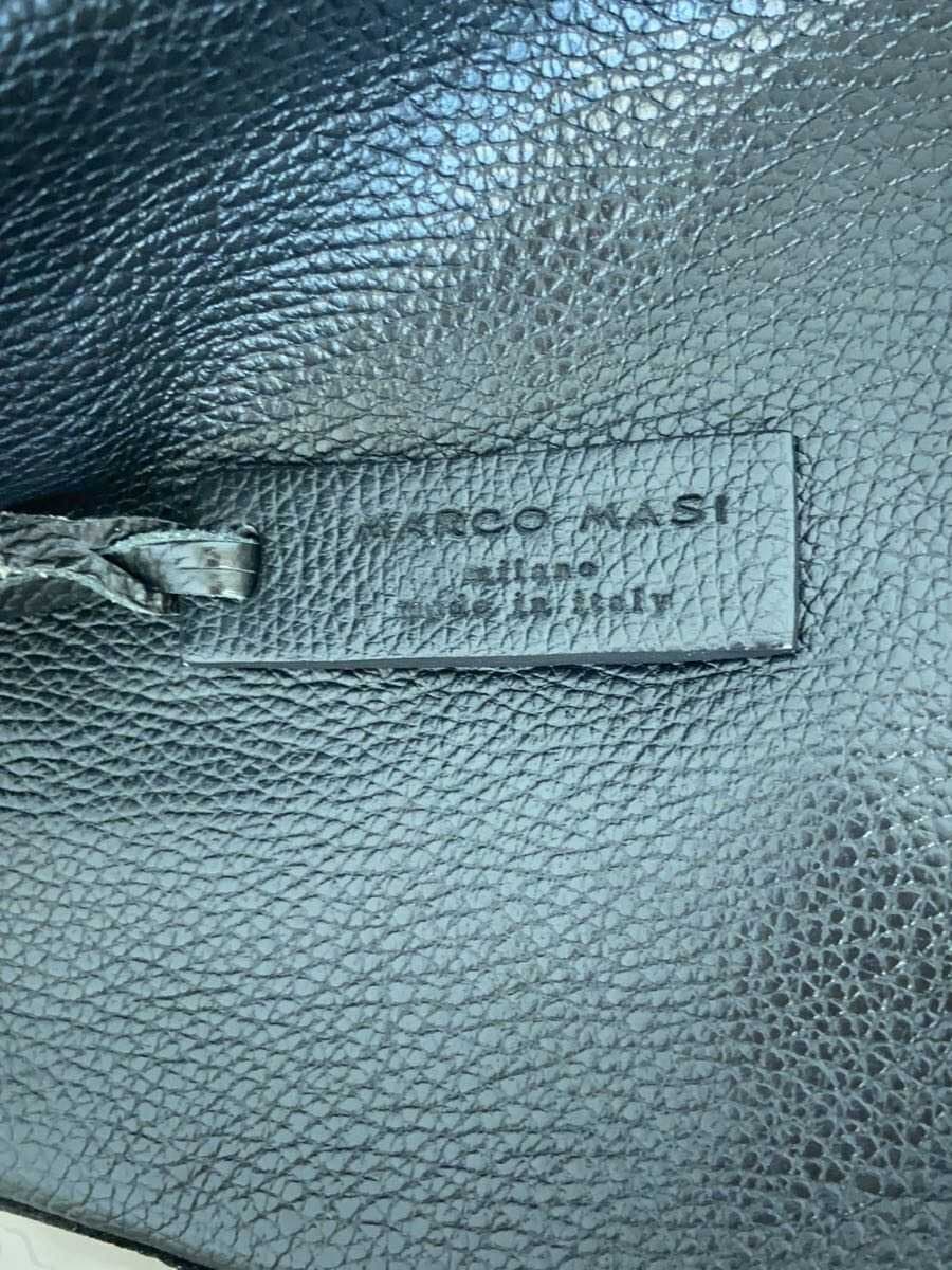 MARCO MASI Handbag Leather BLK Vinyl Combi 7