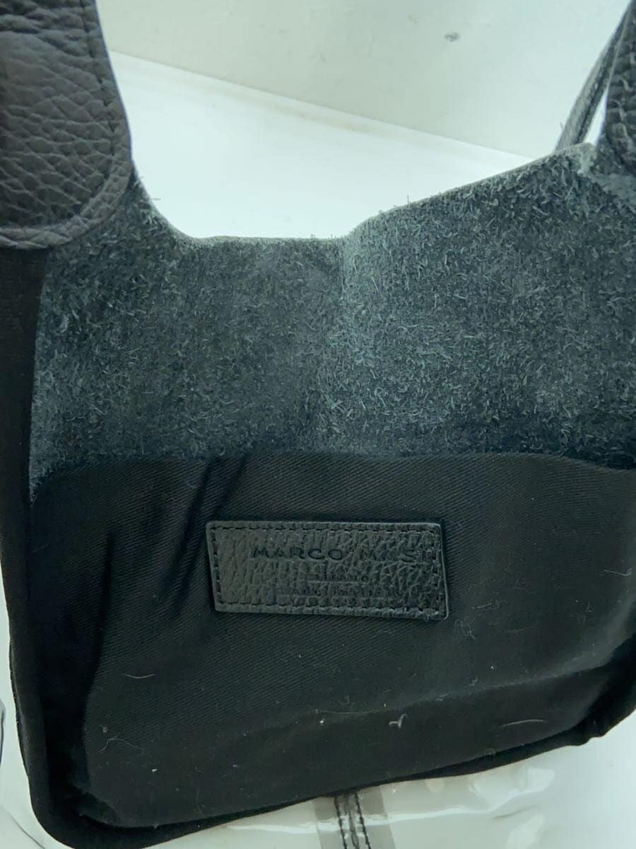 MARCO MASI Handbag Leather BLK Vinyl Combi 8