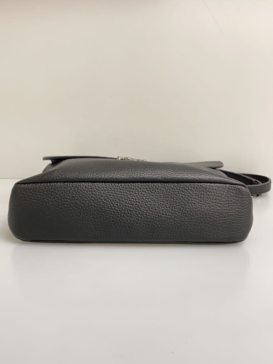 agnes b.the b Shoulder Bag Cowhide BLK Solid IS12C-05 4