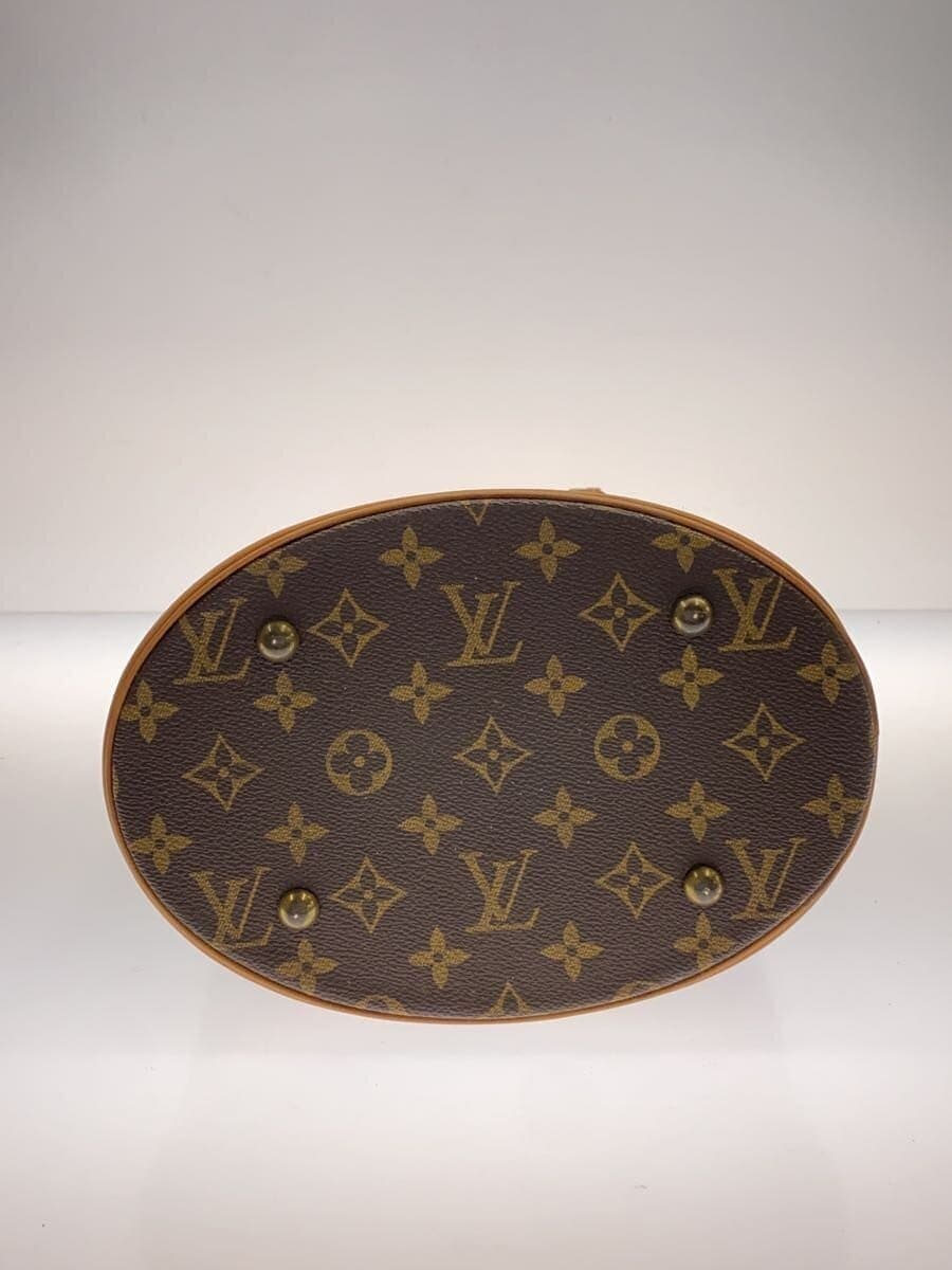 LOUIS VUITTON Petit Bucket_Monogram Canvas PVC BRW 4
