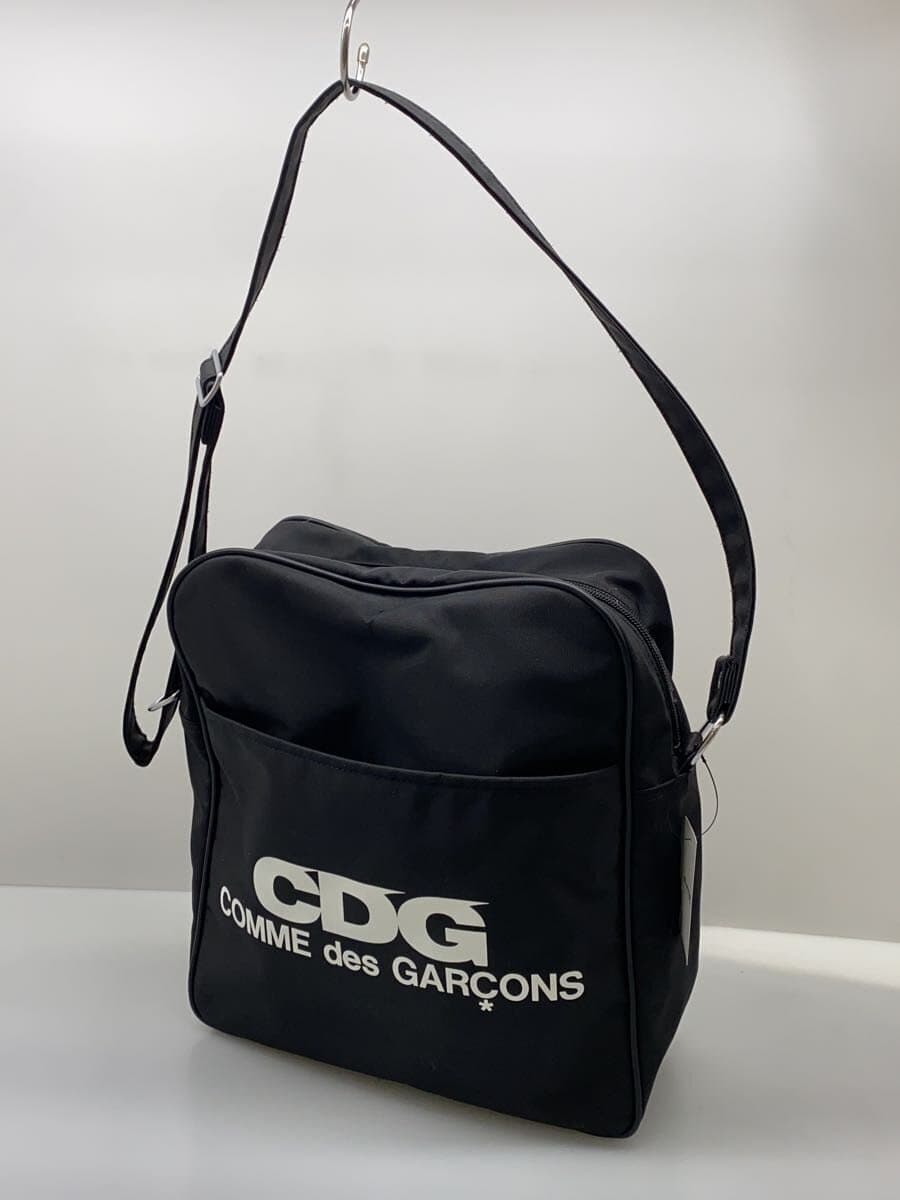 CDG Logo with Shoulder Bag Nylon BLK 2