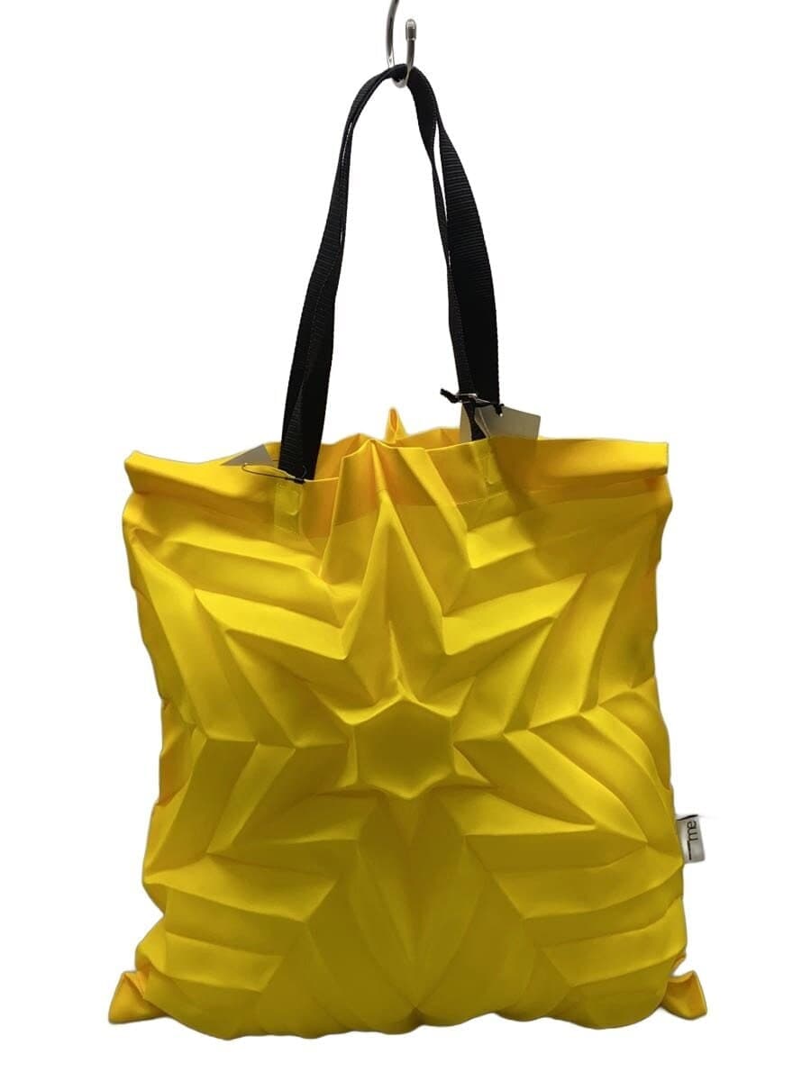 me ISSEY MIYAKE Pleats Tote Bag Polyester YLW Solid MI63AG19152