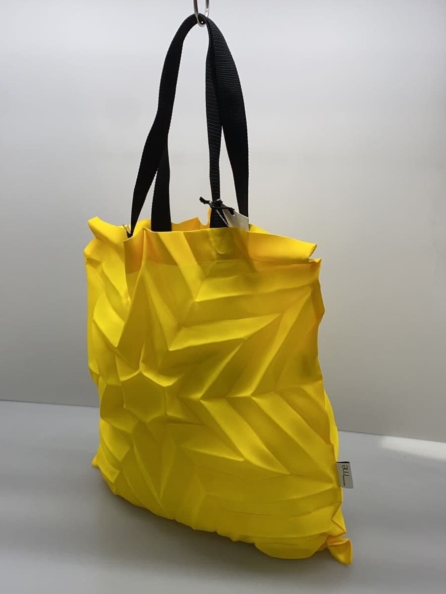 me ISSEY MIYAKE Pleats Tote Bag Polyester YLW Solid MI63AG19152 2