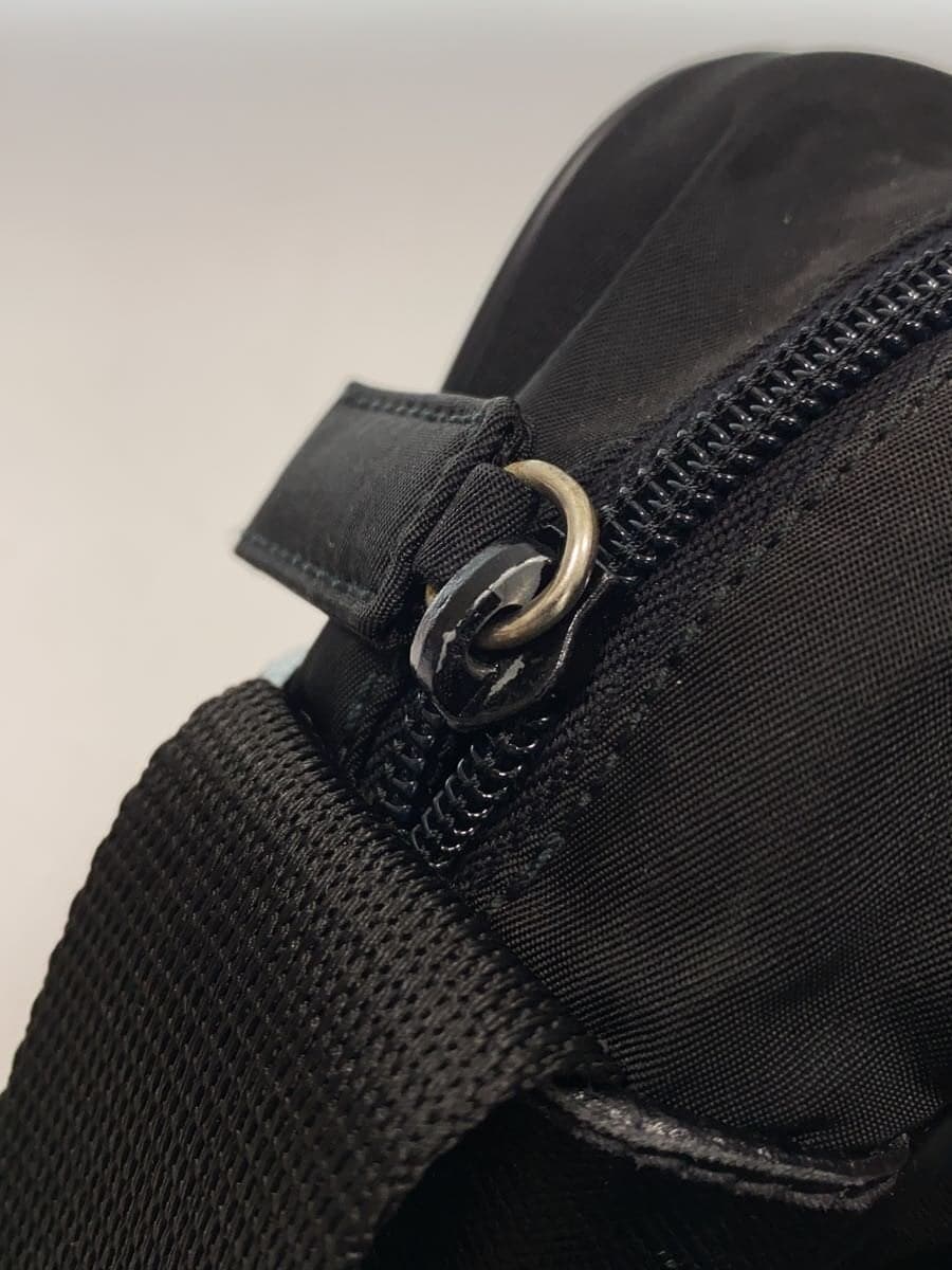 PRADA triangle plate shoulder bag nylon BLK plain 8