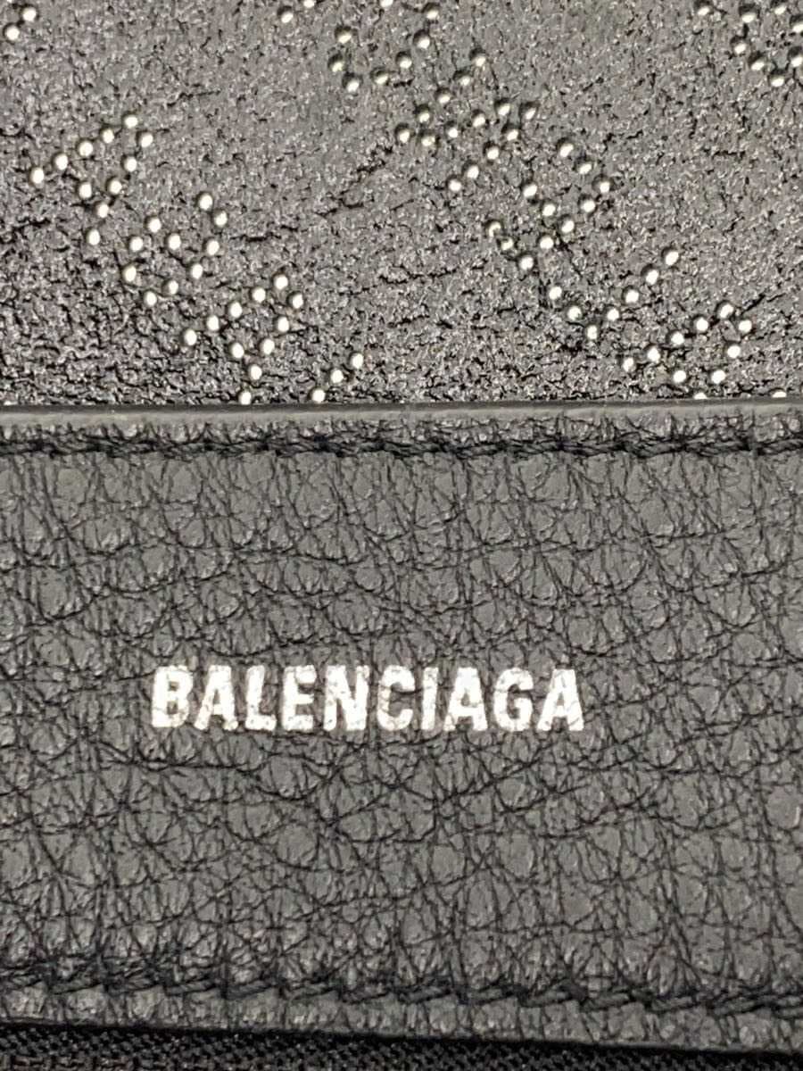 BALENCIAGA Shoulder Bag Leather BLK 5