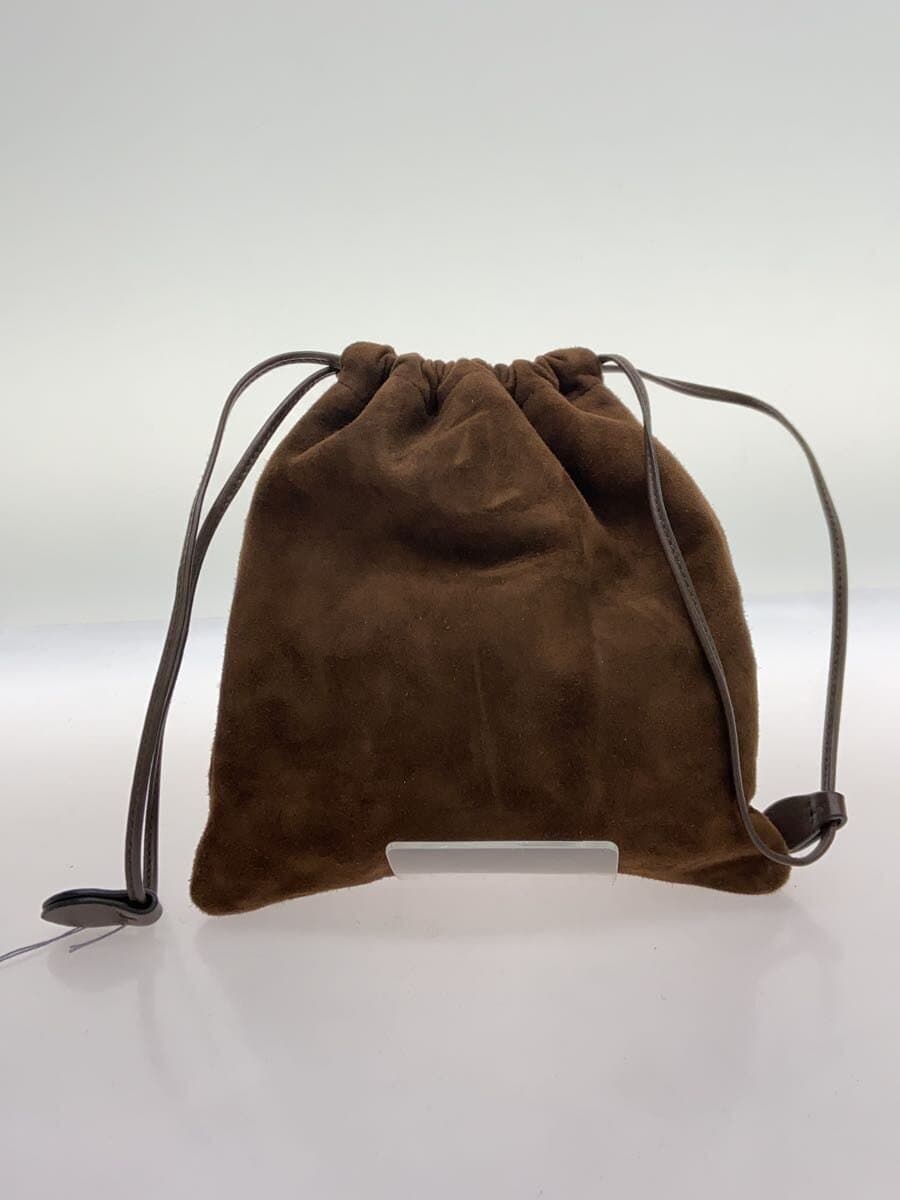 MIU MIUCAMOSCIO Suede Drawstring Pouch Suede BRW 3