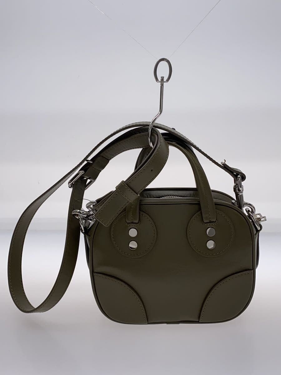 MAISON KITSUNE Shoulder Bag Leather KHK 3