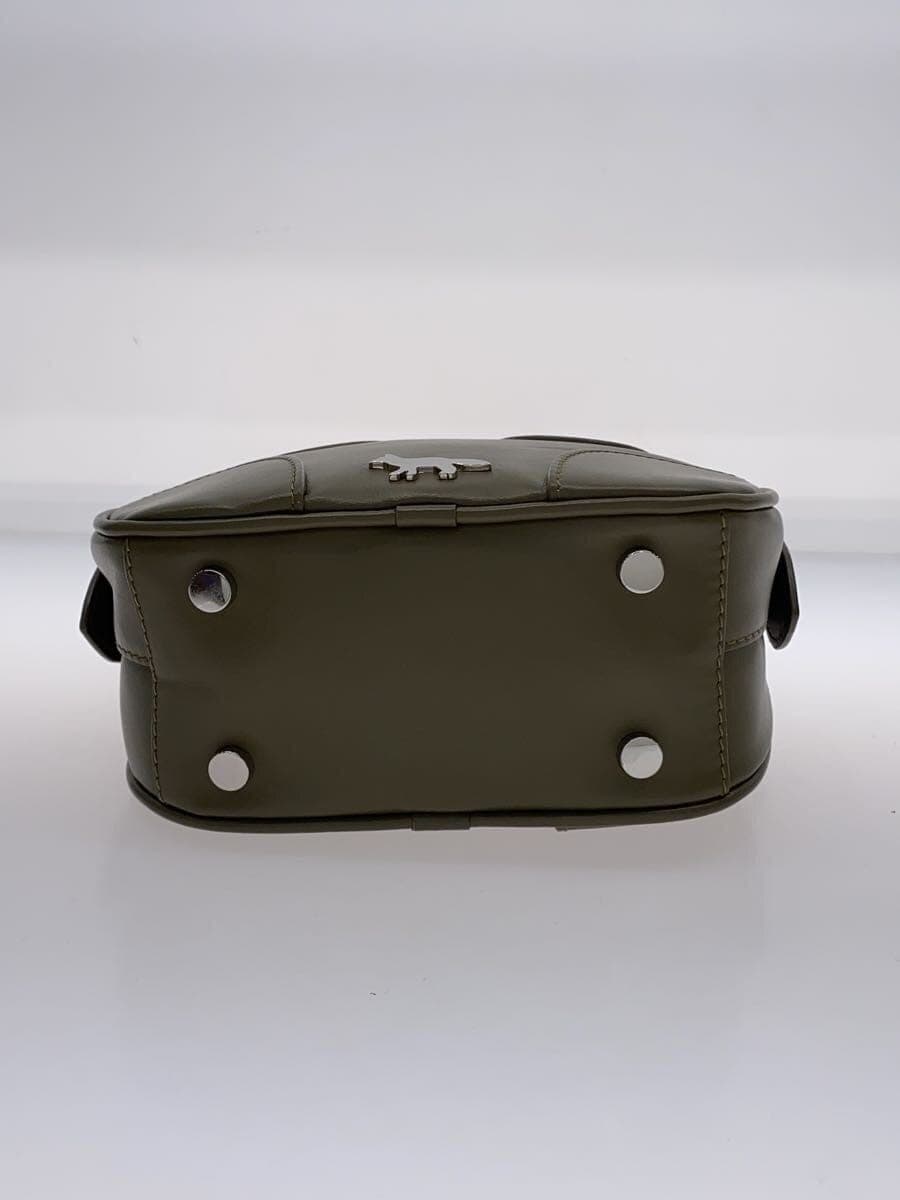 MAISON KITSUNE Shoulder Bag Leather KHK 4