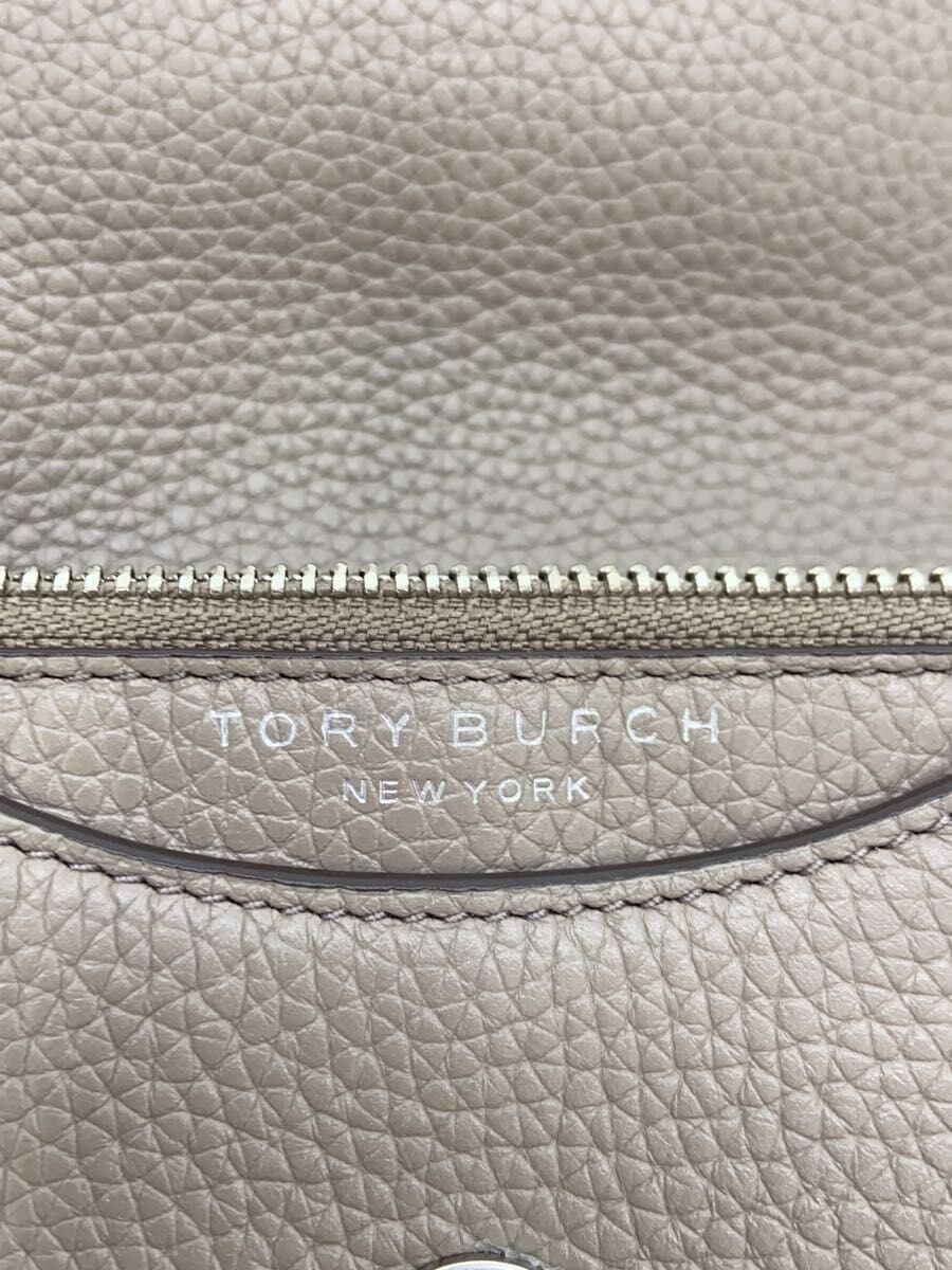 TORY BURCH Shoulder Bag Leather GRY 5