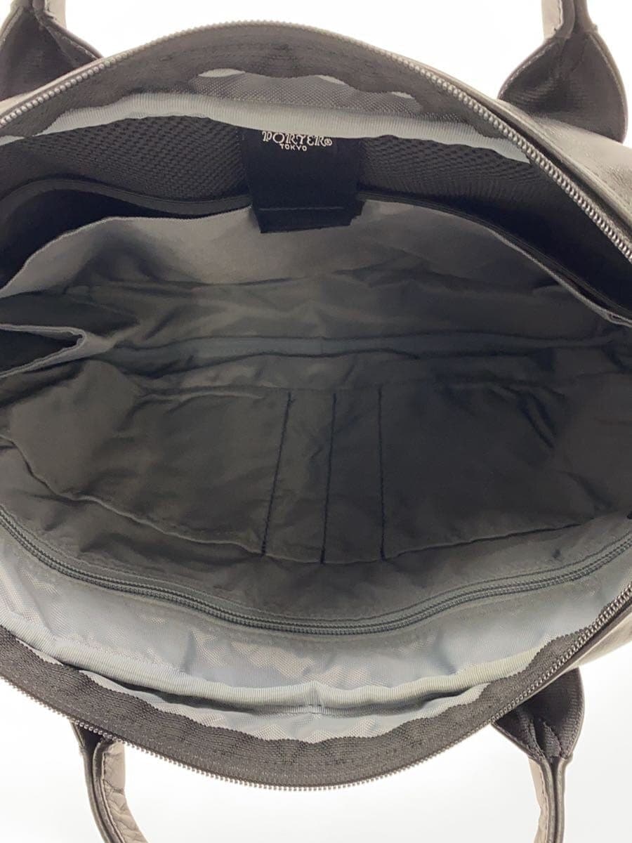 PORTERTIME BLACK Shoulder Bag Business Bag Leather BLK 6